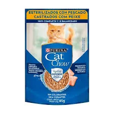 CAT CHOW - ESTERILIZADO PESCADO 85GR