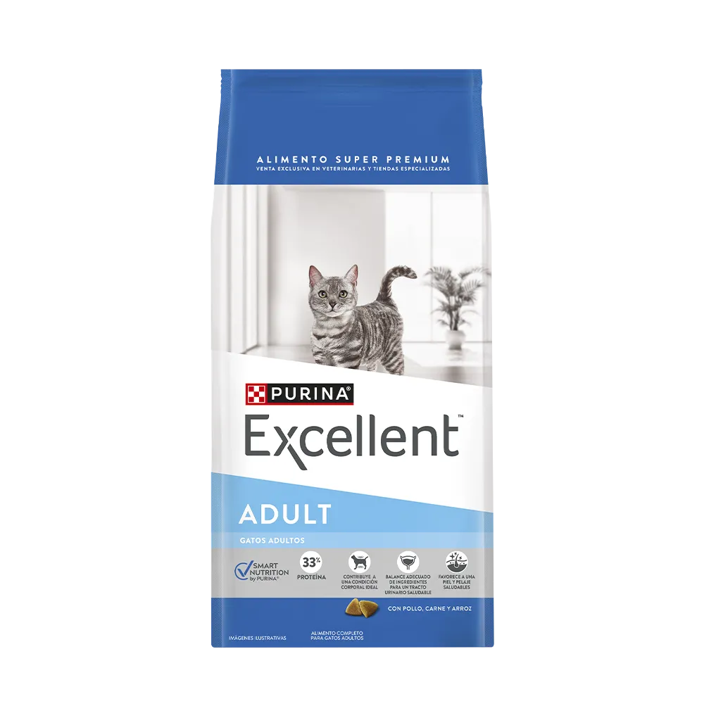 EXCELLENT - GATO ADULTO POLLO Y ARROZ 1KG