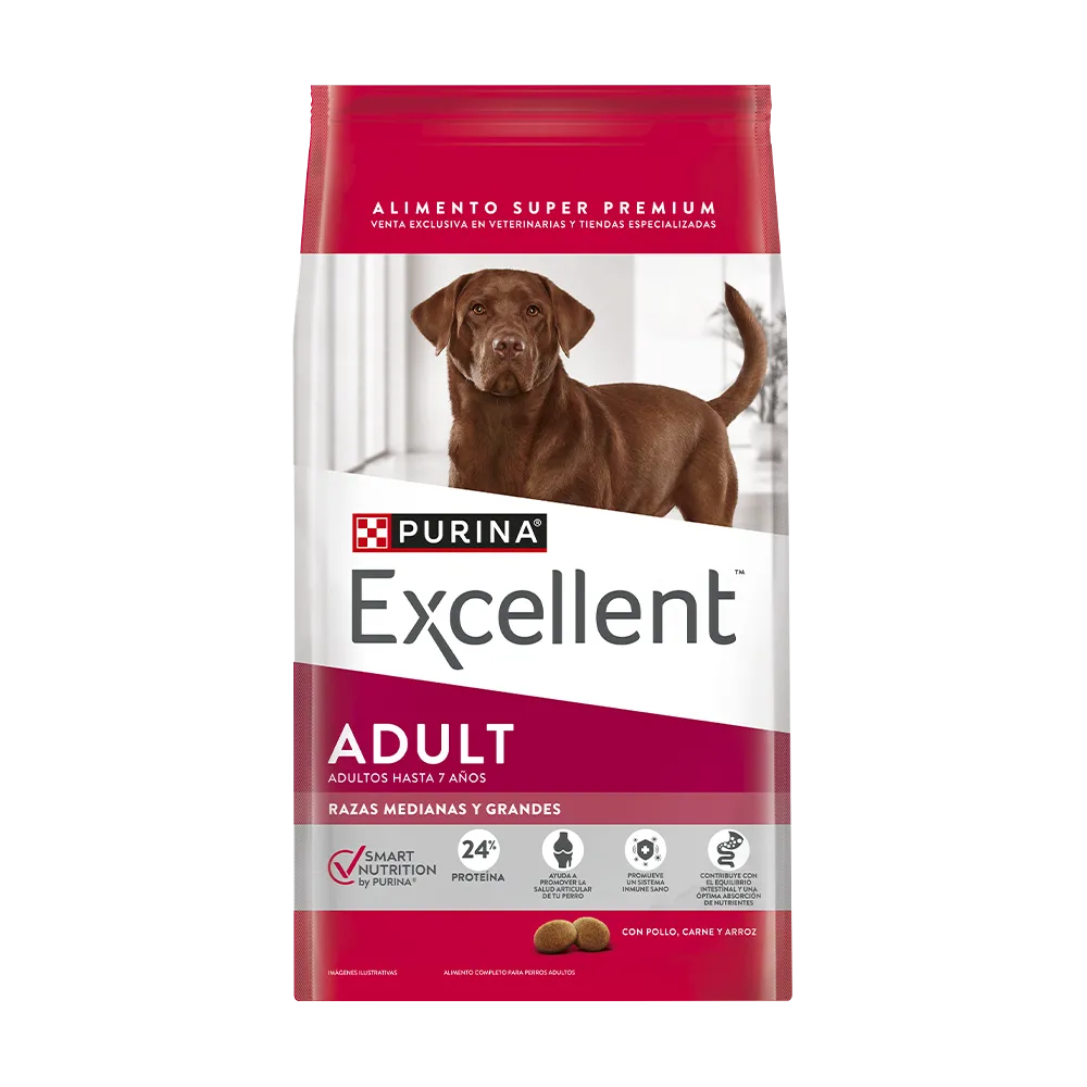 EXCELLENT - PERRO ADULTO RAZAS MEDIANAS & GRANDES 3KG