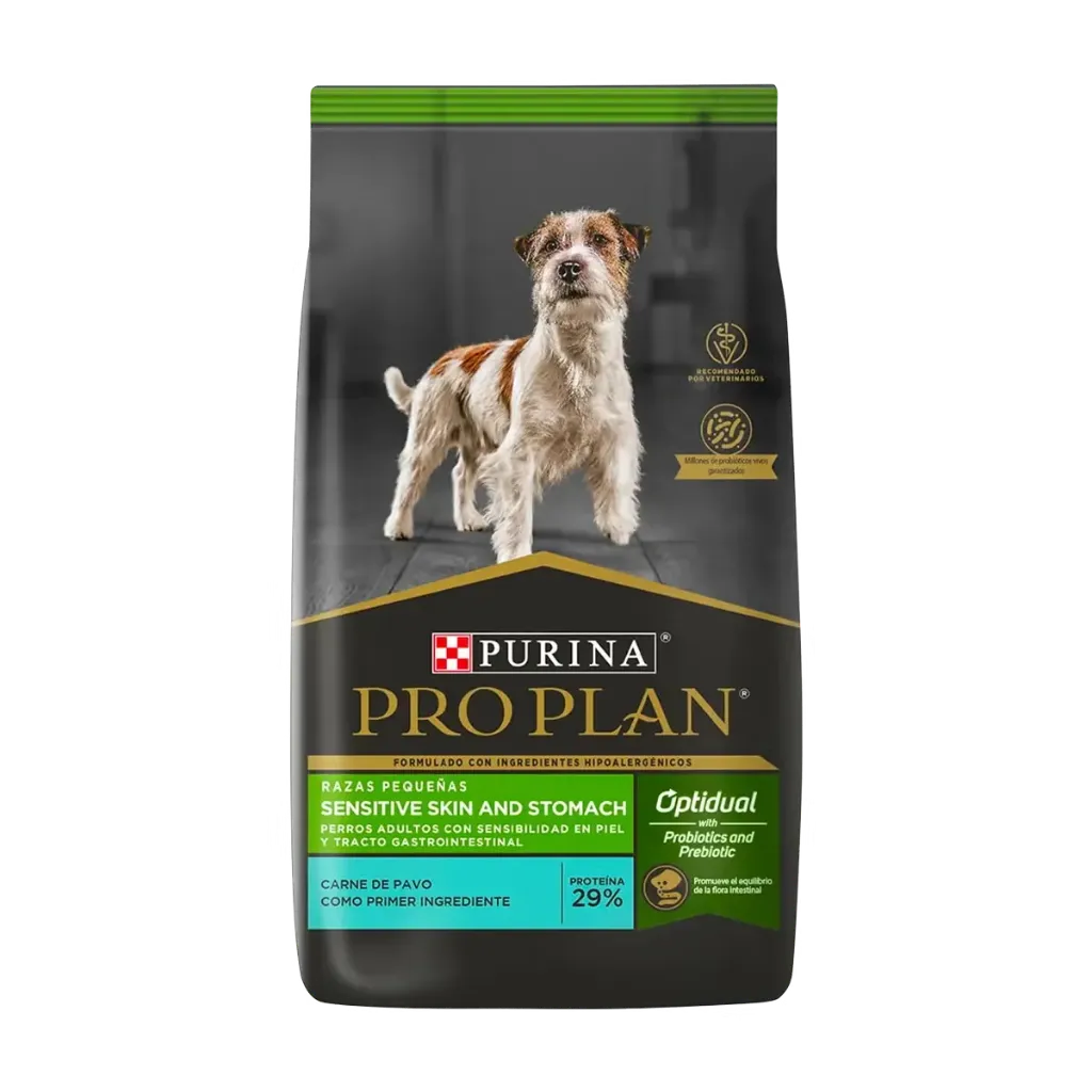 PRO PLAN - SENSITIVE SKIN & STOMACH RAZAS PEQUEÑAS 7.5KG