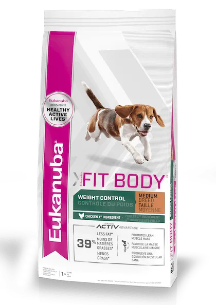 EUKANUBA - FIT BODY WC MEDIUM BREED x 15KG