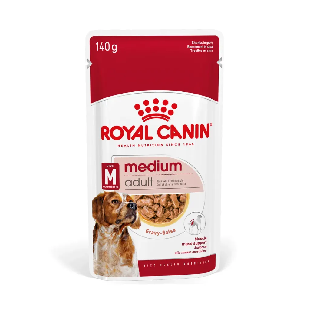 ROYAL CANIN - CANINE POUCH MEDIUM ADULT 140GR