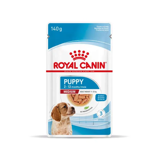 ROYAL CANIN - CANINE POUCH MEDIUM PUPPY 140GR