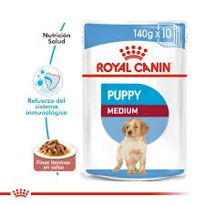 ROYAL CANIN - MEDIUM PUPPY (POUCH CANINE)  x 140GRS