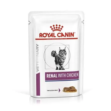 ROYAL CANIN - FELINE POUCH RENAL WITH CHICKEN 85GRS
