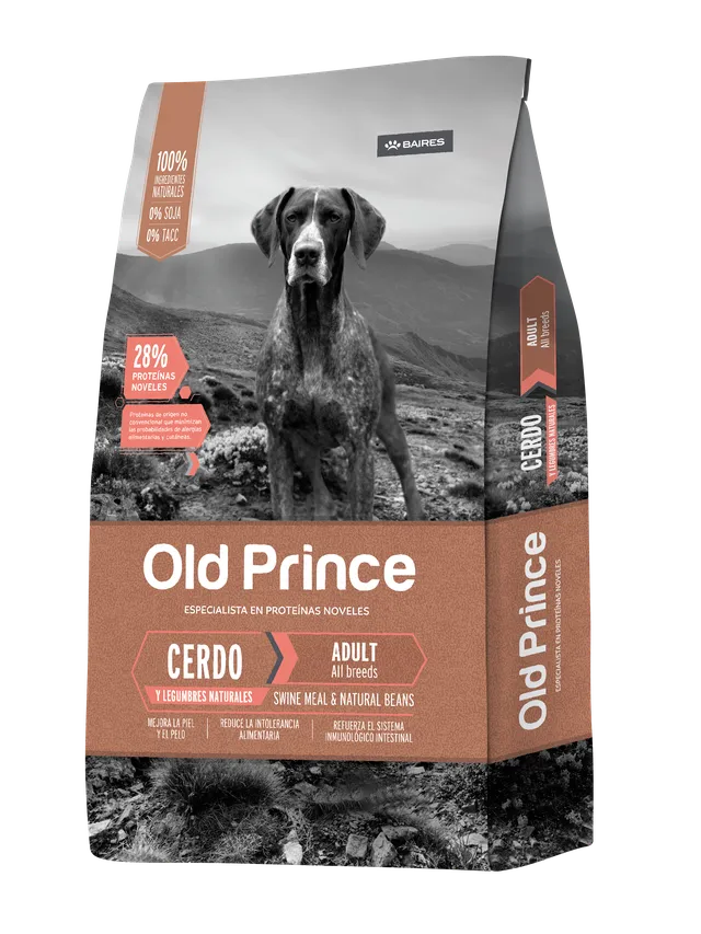 OLD PRINCE - NOVEL CERDO Y LEGUMBRES ADULTO 15KG