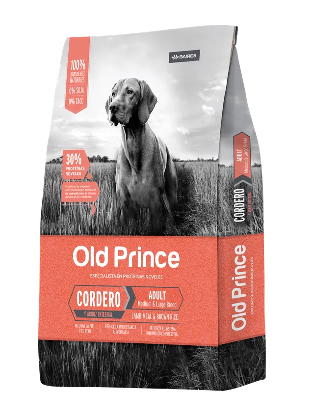 OLD PRINCE - NOVEL CORDERO ADULTO MED/LARG x 15 KG