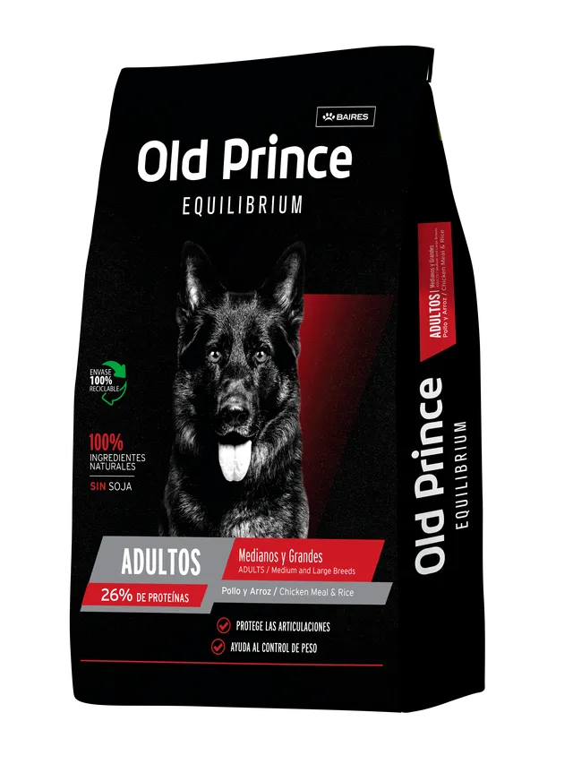 OLD PRINCE - EQUILIBRIUM MEDIANO Y GRANDE 15KG