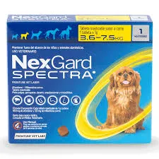 BOEHRINGER INGELHEIM - NEXGARD SPECTRA "S" 3.6 A 7.5KG