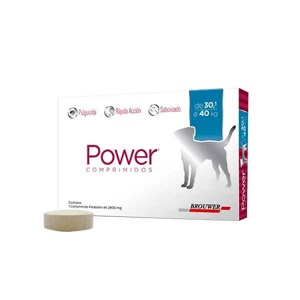 BROUWER - POWER COMPRIMIDOS 2800MG DE 30 A 40KG