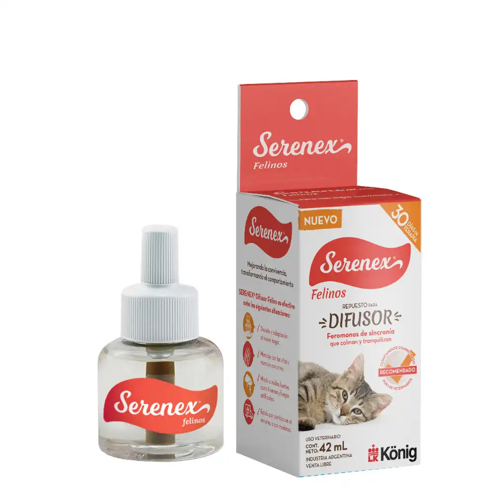 KÖNIG - SERENEX REPUESTO DIFUSOR FELINO 42ML