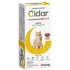 KÖNIG - CIDAR COMPRIMIDO MASTICABLE GATOS 3 A 6KG