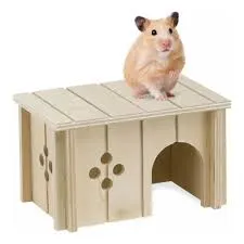 LA SIN RIVAL - CASITA DE MADERA CUADRADA P/HAMSTER GRANDE