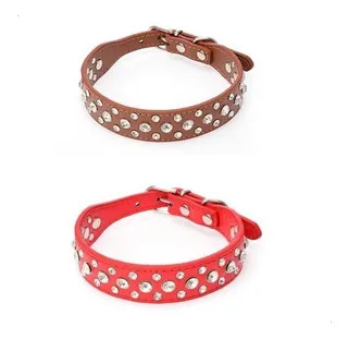 LA SIN RIVAL - COLLAR CUERO COLOR C/APLIQUE 65CM