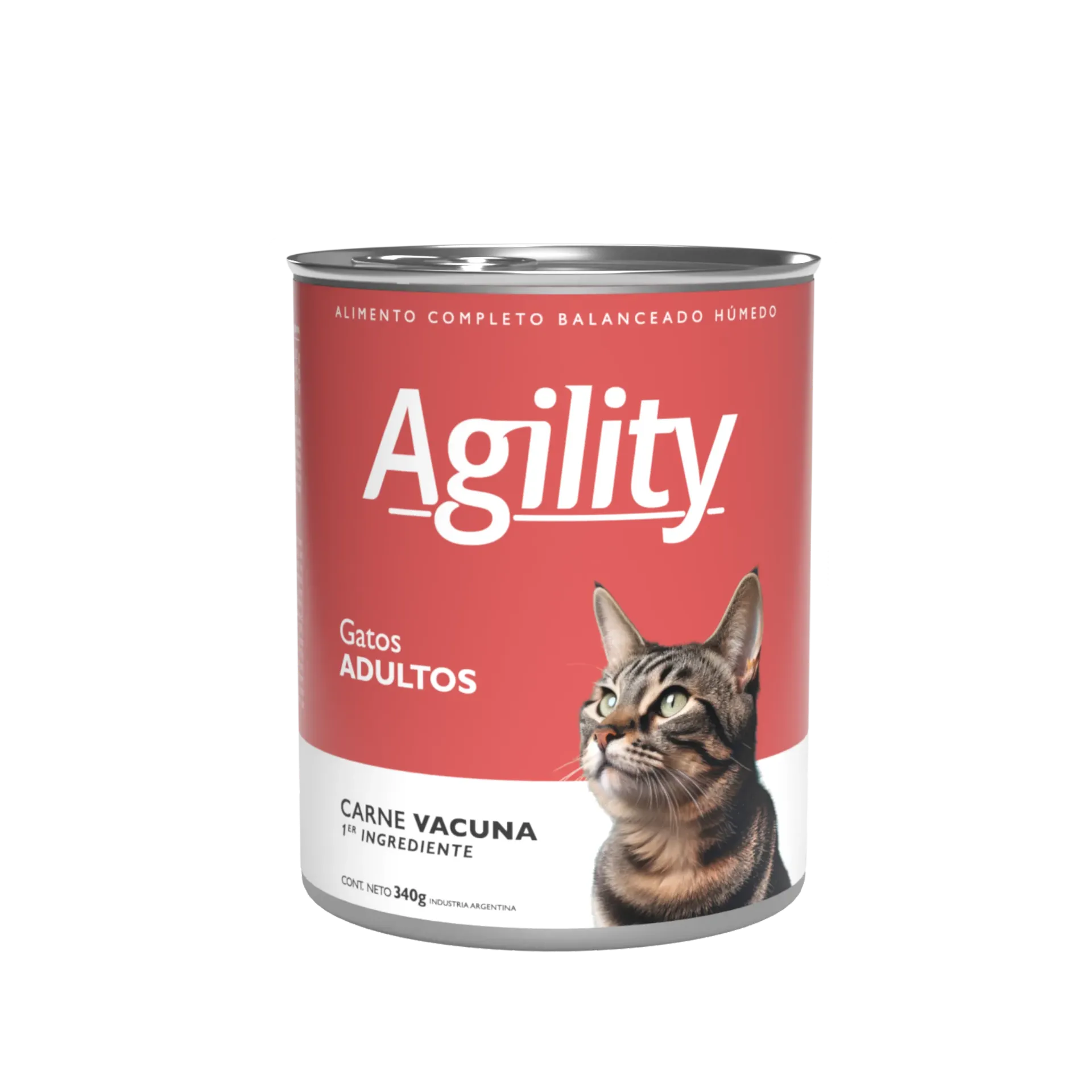 AGILITY - GATO ADULTO CARNE VACUNA X 340GR