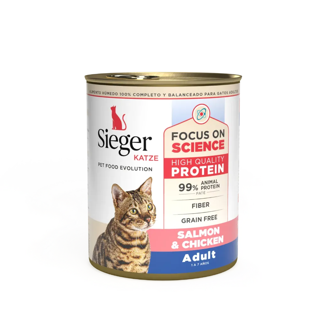 SIEGER - KATZE WET ADULT SALMON & CHIKEN 340GR