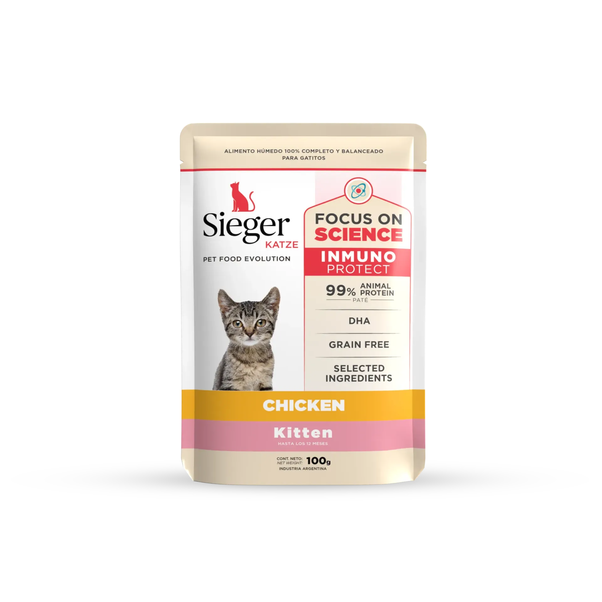 SIEGER - KATZE KITTEN WET POLLO 100GR