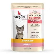SIEGER - POUCH KATZE KITTEN POLLO x 100 gr