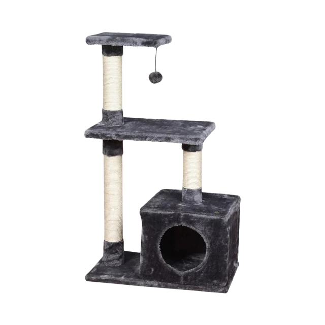 TERRA PET - TORRE PARA GATOS GRIS OSCURO