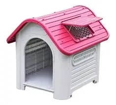 RAST - CUCHA PARA PERRO ROJA CON VENTANA N°3