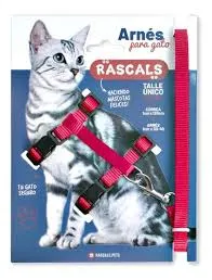 RASCALS - ARNES CON CORREA ROJO PARA GATO