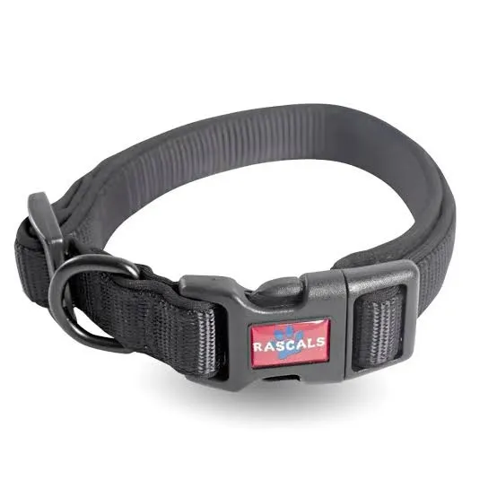 RASCALS - COLLAR PARA PERRO NEGRO PREMIUM "S"