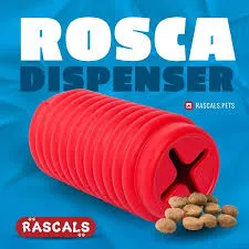 RASCALS - DISPENSER DE ALIMENTO ROSCA COLOR ROJO "S"
