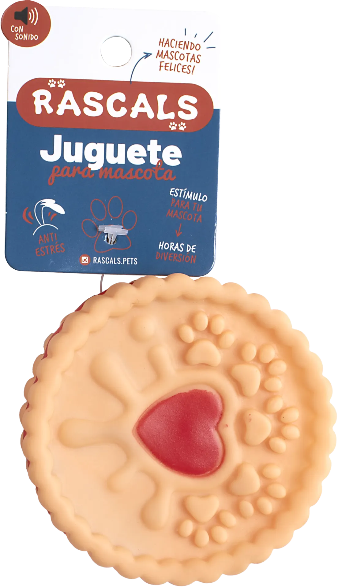 RASCALS - GALLETITA REDONDA C/CHIFLE