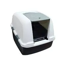 CATIT - LITERA REGULAR CON TECHO Y PUERTA REGULAR GRIS Y BLANCA