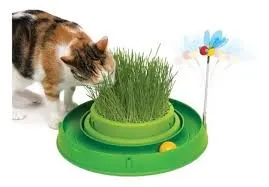 CATIT - PLAY 3 IN 1 TOY WITH CAT GRASS VERDE
