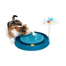 CATIT - PLAY 3 IN 1 TOY WITH MASSAGER AZUL
