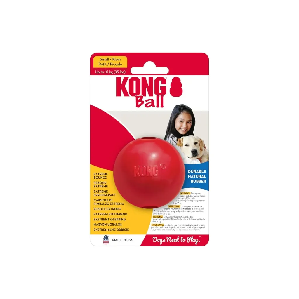 KONG - BALL W/HOLE (M/L) - KB1