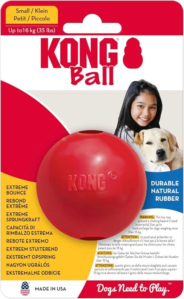 KONG - BALL W/HOLE (S) KB2