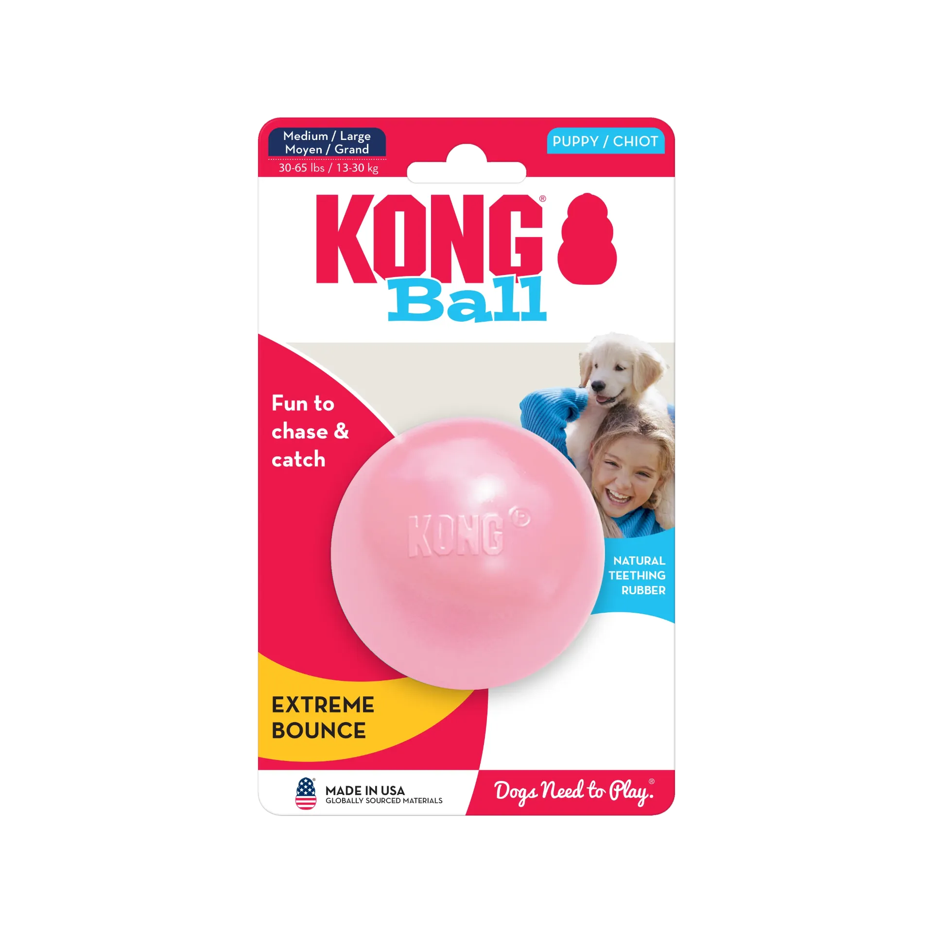 KONG - PUPPY BALL M/L KPB1