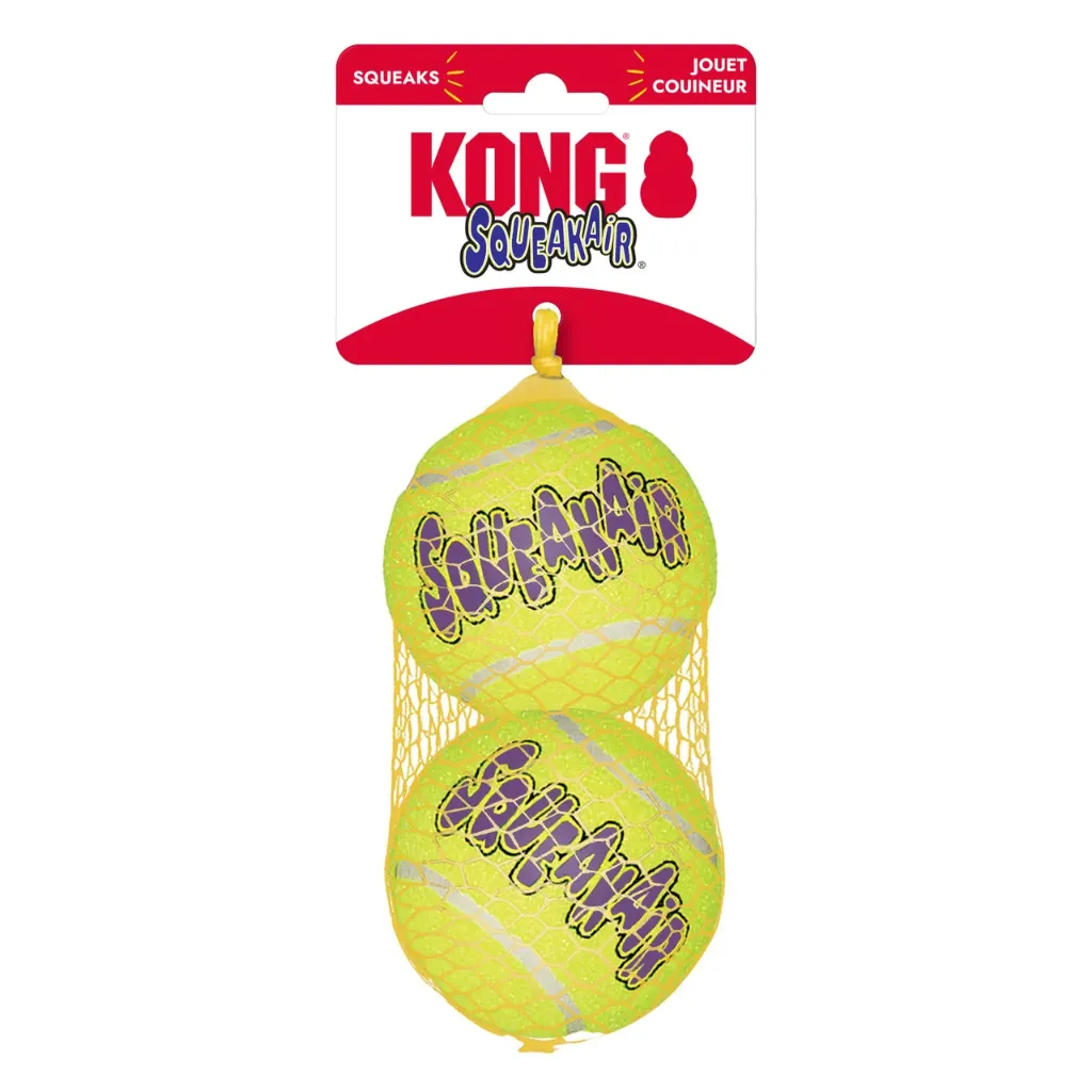 KONG - SQUEAK AIR BALL LARGE PACK 2 UNIDADES  AST
