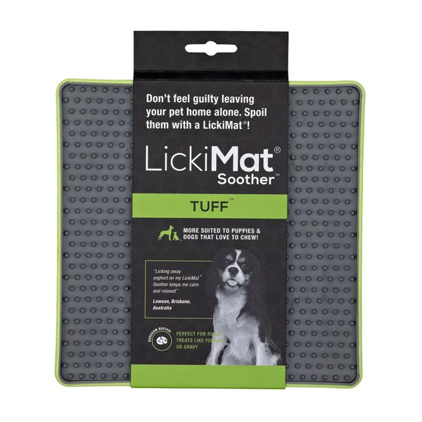 LICKI MAT - TUFF SOOTHER GREEN DOG
