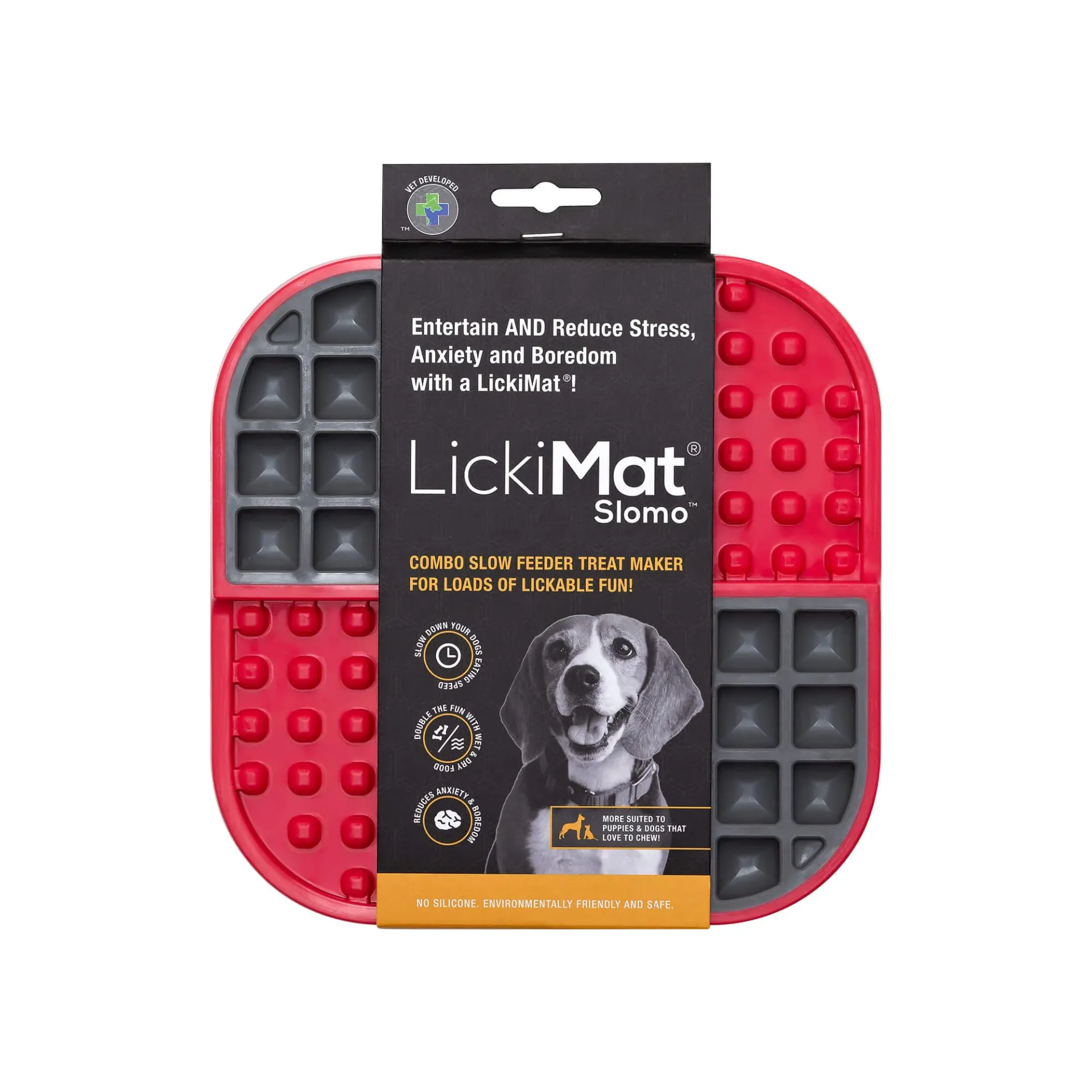 LICKI MAT -  SLOMO RED DOG