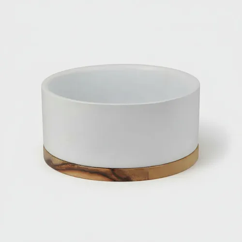 CANCAT - COMEDERO RECTO BASE MADERA 16CM