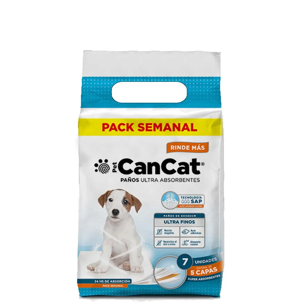CANCAT - PAÑOS PREMIUM 7 UNIDADES 60X60CM