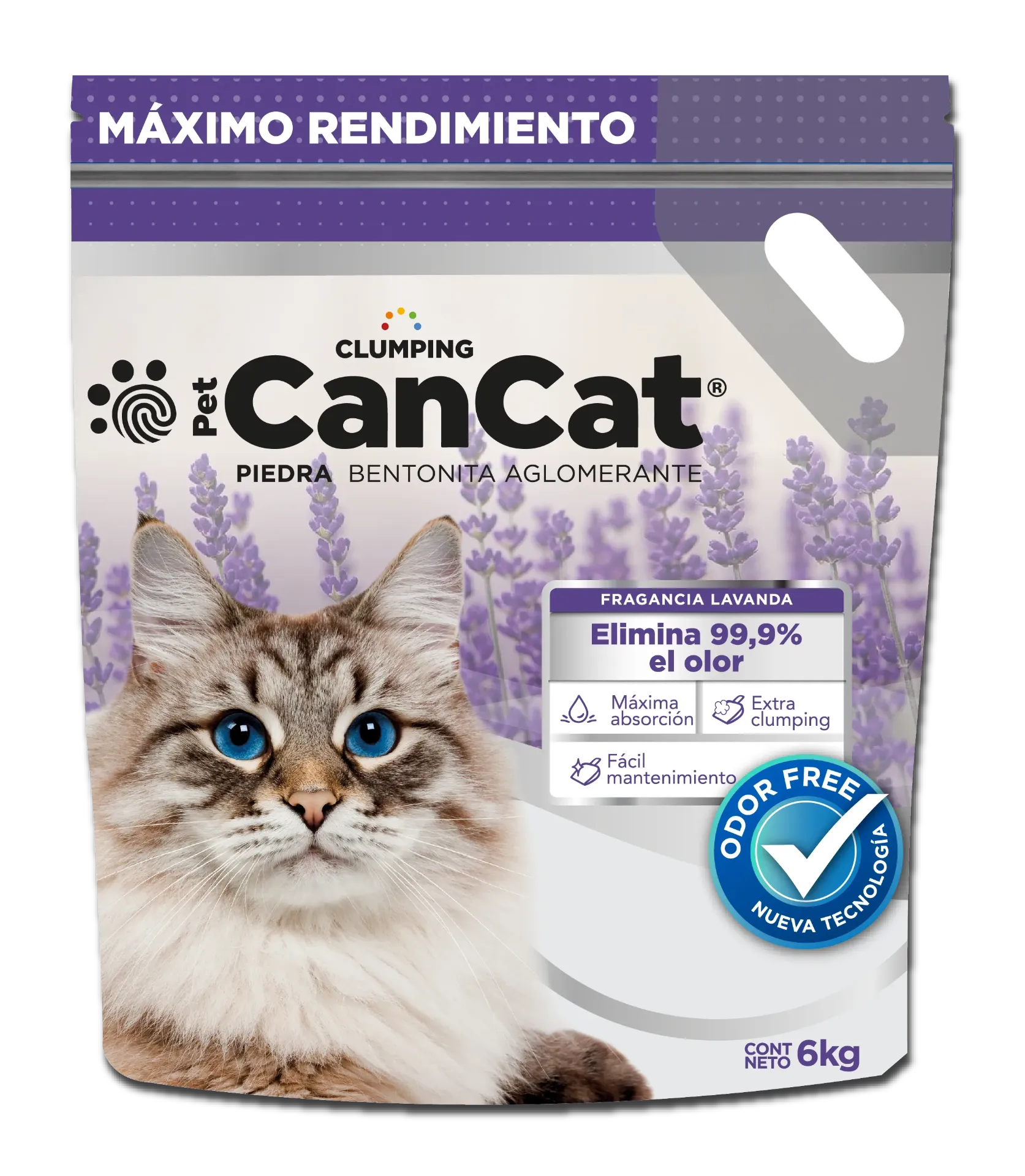 CANCAT - PIEDRA BENTONITA LAVANDA x 6KG