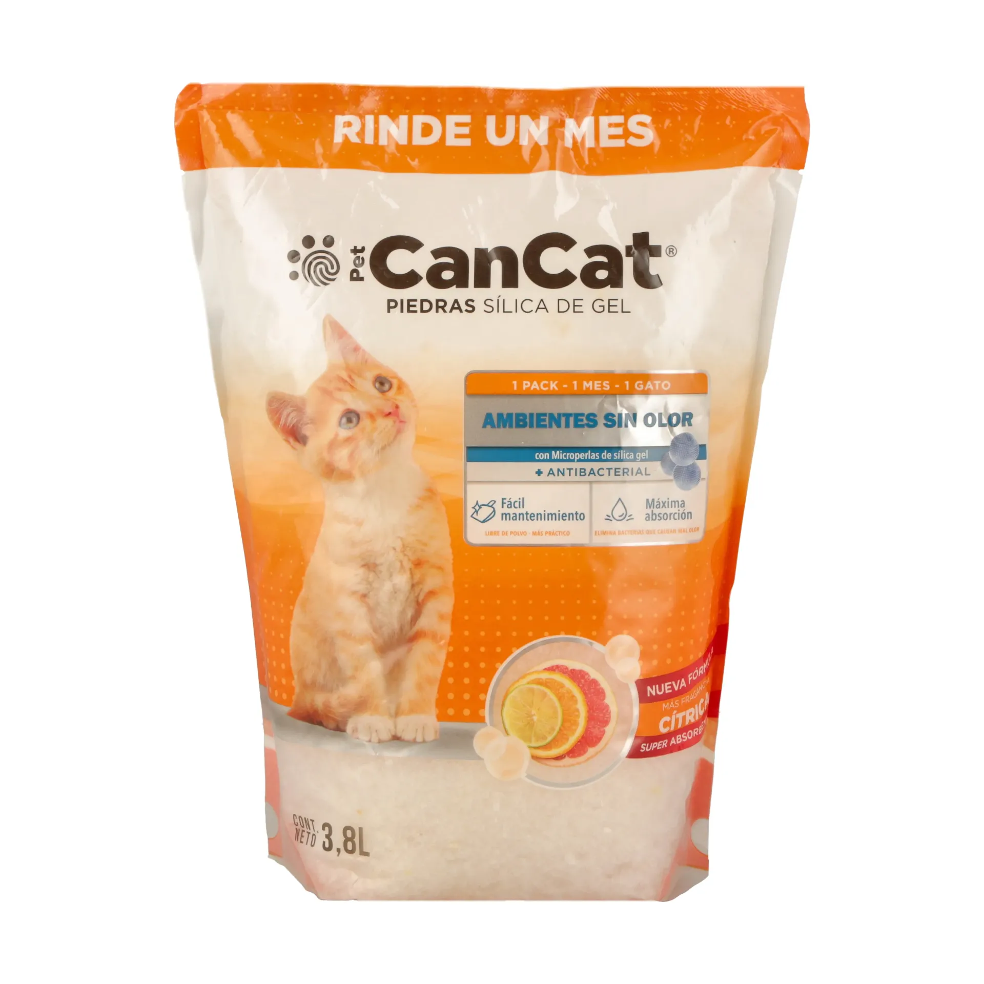 CANCAT - PIEDRAS SILICA CITRICA 3.8LT