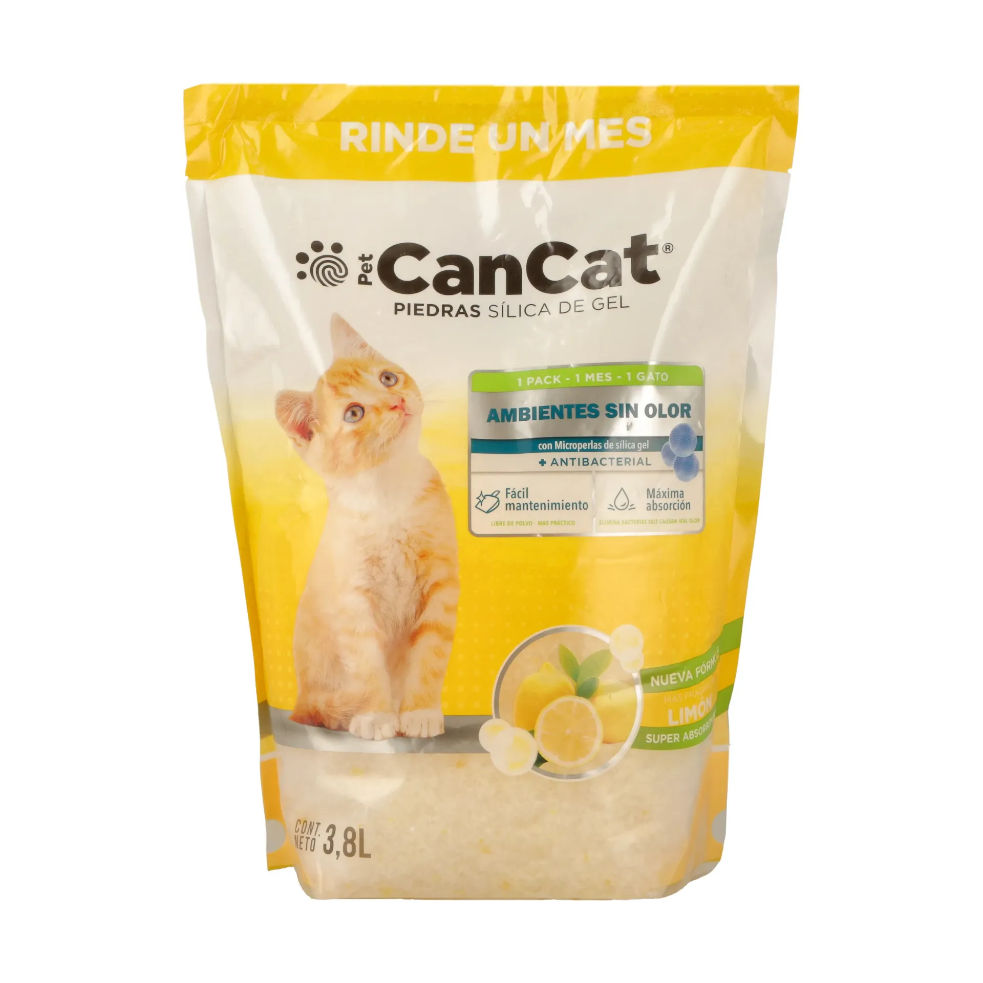 CANCAT - PIEDRAS SILICA LIMON 3.8LT