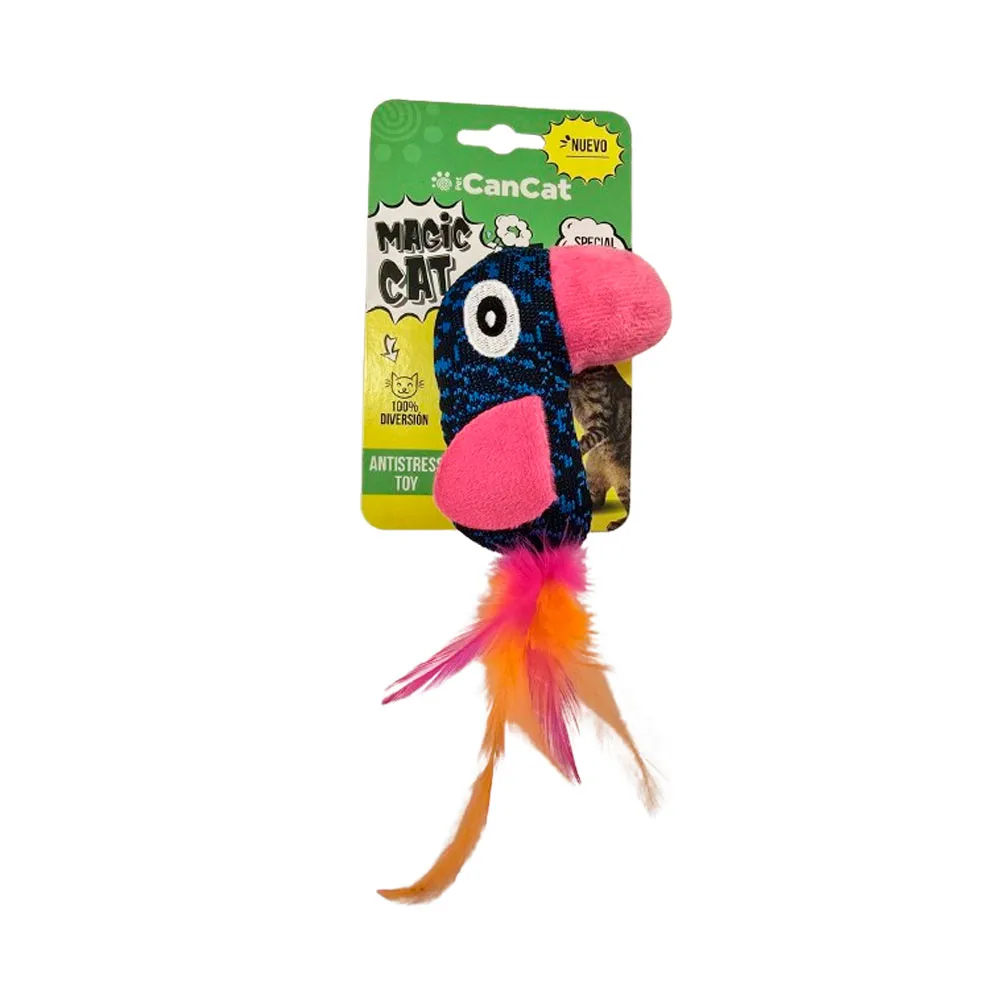 CANCAT - PAJARRACO CON PLUMA 9.5X7CM