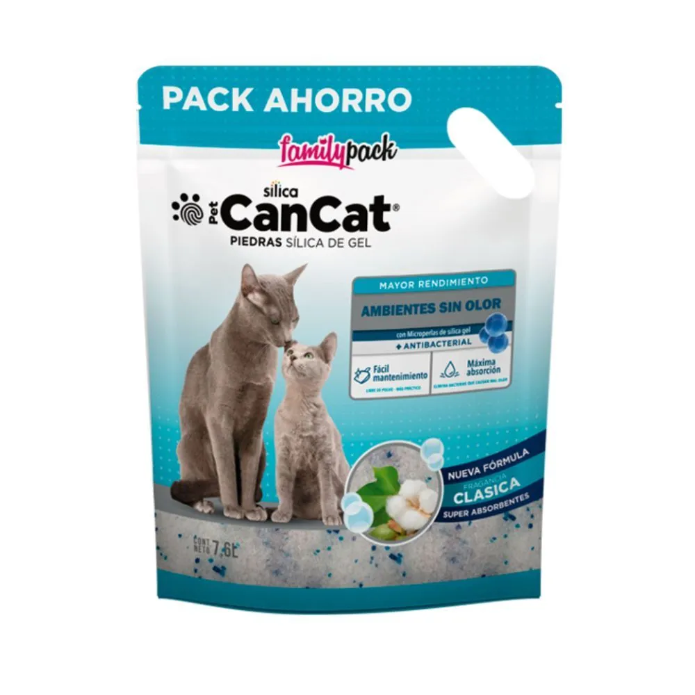 CANCAT - PIEDRA SILICA CLASICA FAMILY PACK 7.6LT