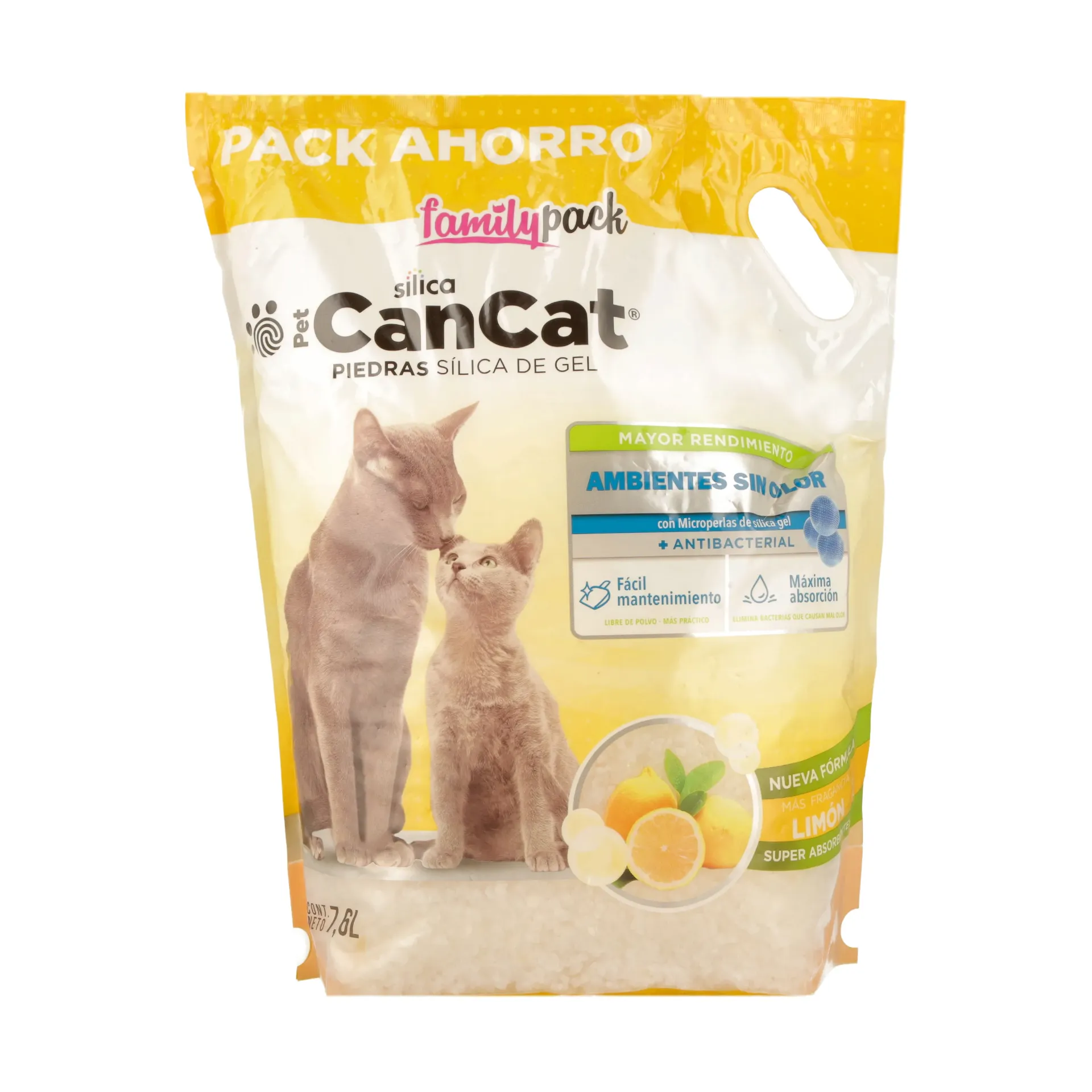 CANCAT - PIEDRA SILICA LIMON FAMILY PACK 7.6LT
