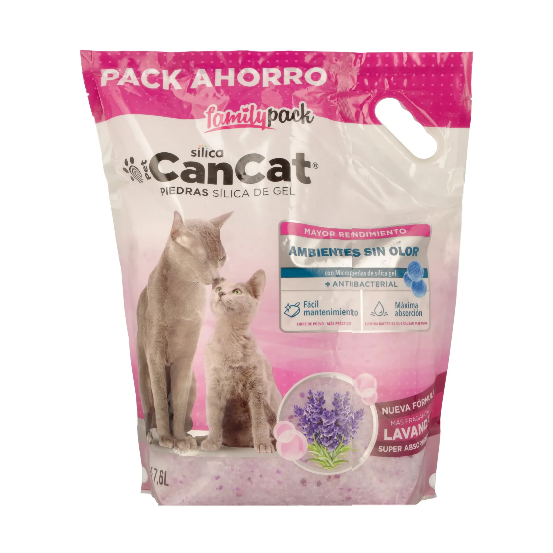 CANCAT - PIEDRA SILICA LAVANDA FAMILY PACK 7.6L