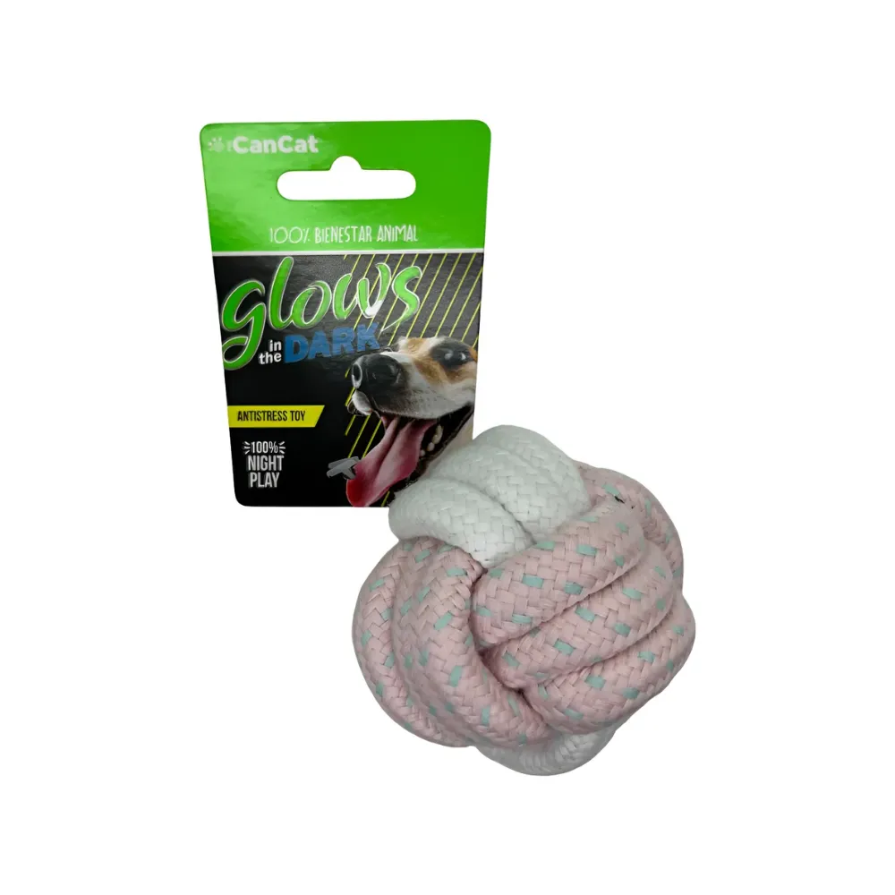 CANCAT - PELOTA TRENZA LUMINOSA 7CM