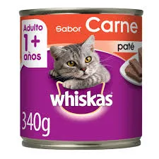 WHISKAS - LATA GATO ADULTO CARNE 340GR