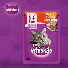 WHISKAS - ADULTO POUCH CARNE EN SALSA 85GR
