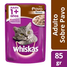 WHISKAS - ADULTO POUCH PAVO EN SALSA 85GR